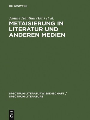 cover image of Metaisierung in Literatur und anderen Medien